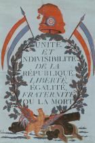 Illustration surround excerpt of French Republic Constitution