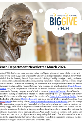 image of first page of newsletter